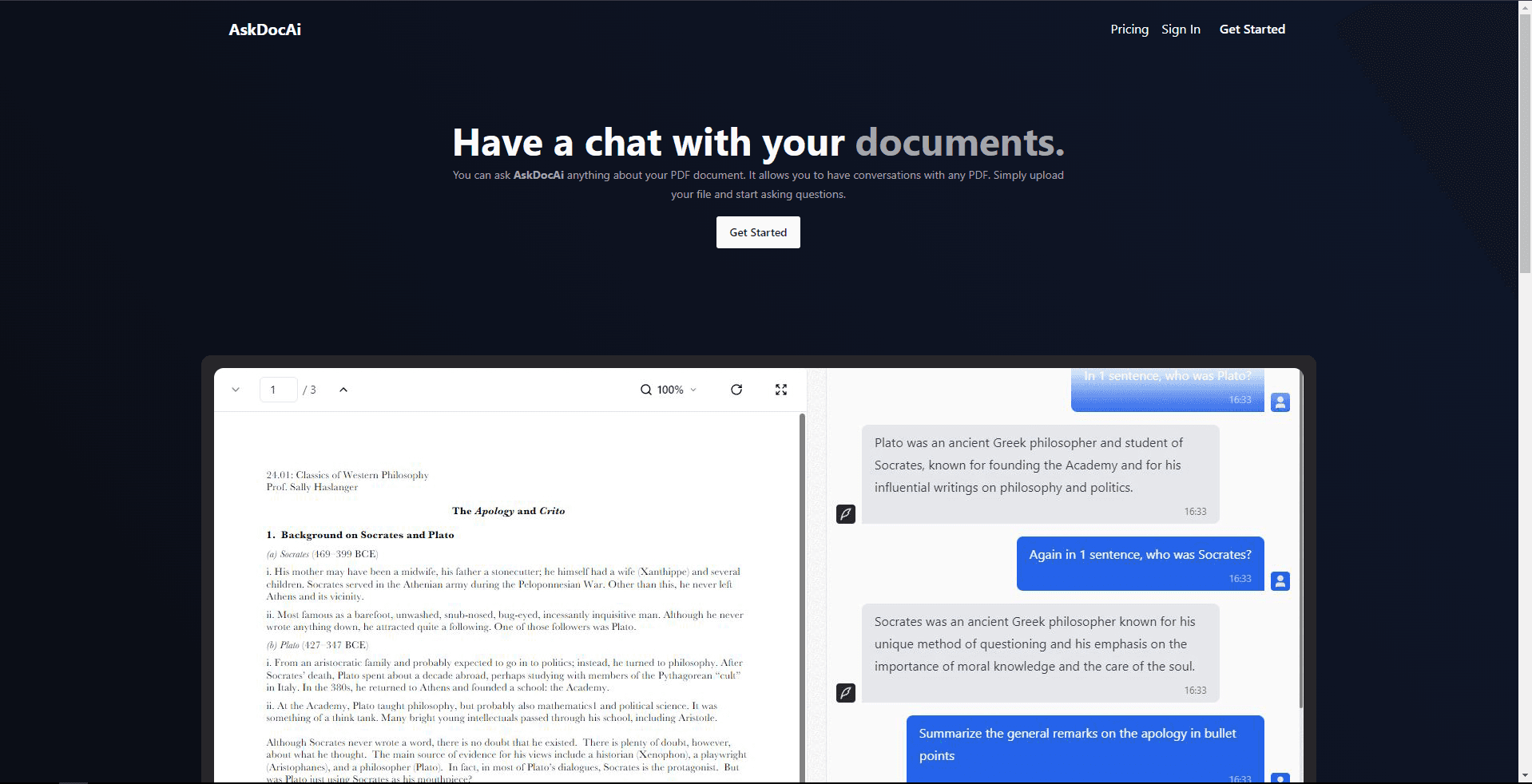 AskDocAI screenshot